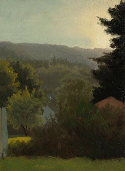 Forested Hills by Albert Bierstadt